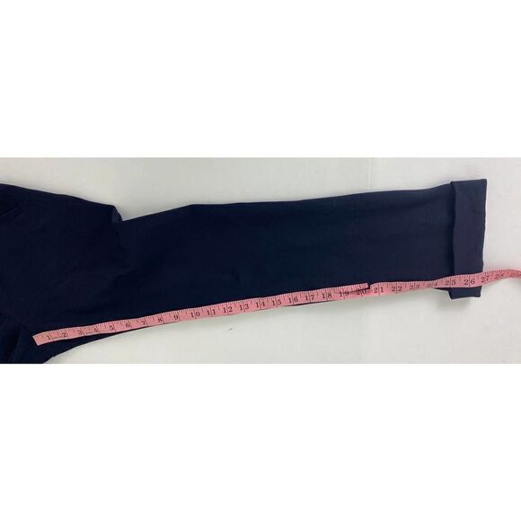 Diane von Furstenberg Cuffed Dress Pants Trousers Navy Blue - Size 4 Women's - Picture 8 of 9